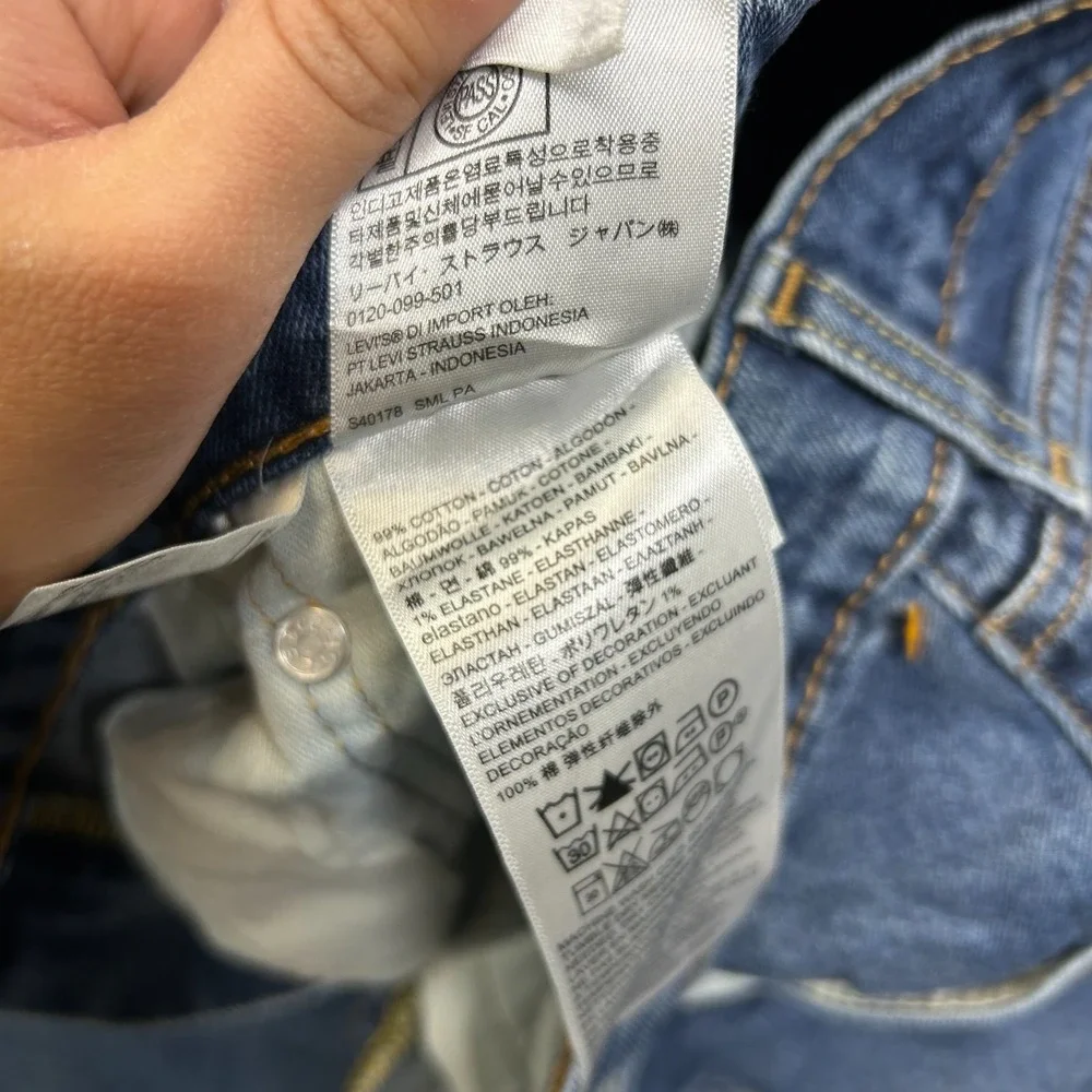 Levi's 505 Straight Jeans Men's Blue Denim Pockets Classic Zip Fly Y2K - 32X28.5